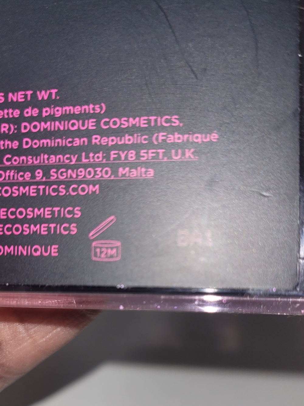 Dominique Pink Collage Eyeshadow Palette - Assorted Pink Tones - Picture 5 of 5